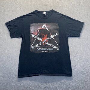 Roger Waters T-Shirt 2022 This is Not a Drill Concert Tour - Size L - Black
